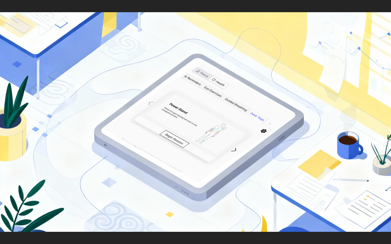 DeskBuddy Chrome extension interface for focus and productivity tools